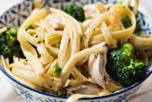 Broccoli Chicken Fettuccine Alfredo