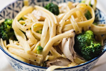 Indulgent Broccoli Chicken Fettuccine