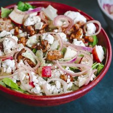 Winter Salad with Apple Cider Vinaigrette Dressing-image