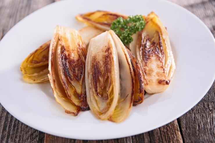 grilled chicory