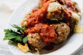 Cheesy Stuffed Meatballs