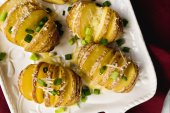 Crispy Hasselback Potato Bites