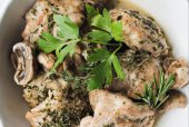 Chicken Thighs with Mushroom Sauce