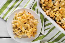 Chicken Noodle Casserole with Corn and Zucchini