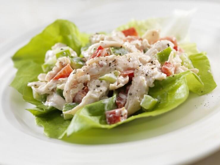 Chicken Salad with Bell Pepper Crunch