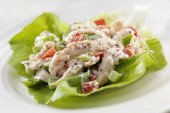 Chicken Salad with Bell Pepper Crunch