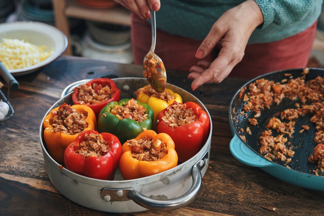 Classic Stuffed Bell Peppers - Food Gardening Network