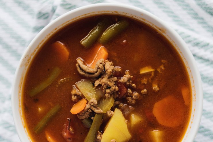 Lightened-Up Hamburger Soup