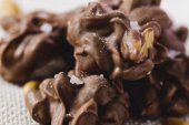 Salted Chocolate Peanut Clusters