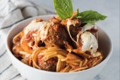 Spaghetti and Meatballs Casserole