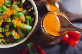 Roasted Red Pepper and Shallot Dressing