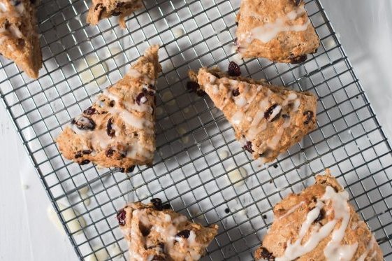 Glazed Cranberry Scones