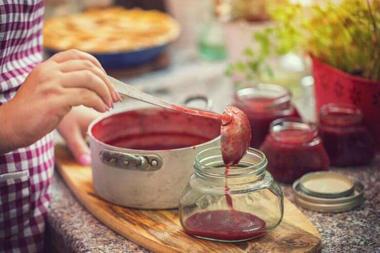 Preparing Homemade Strawberry Jam