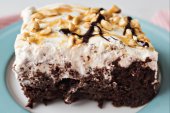 Snickers Poke Cake