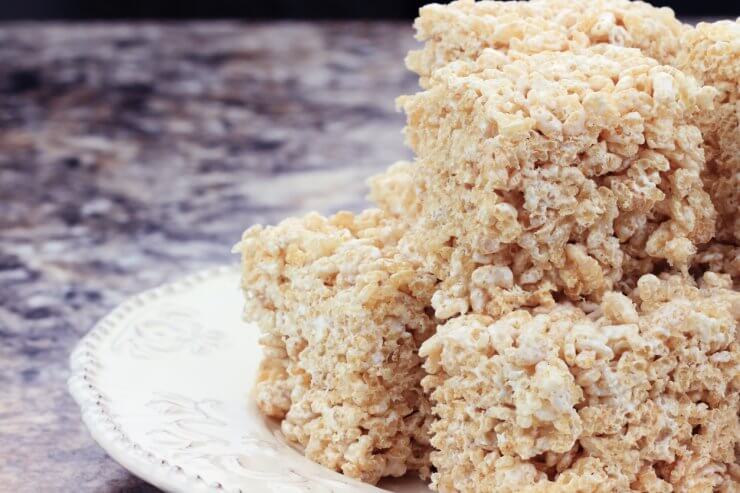 Lavender Crispy Rice Treats