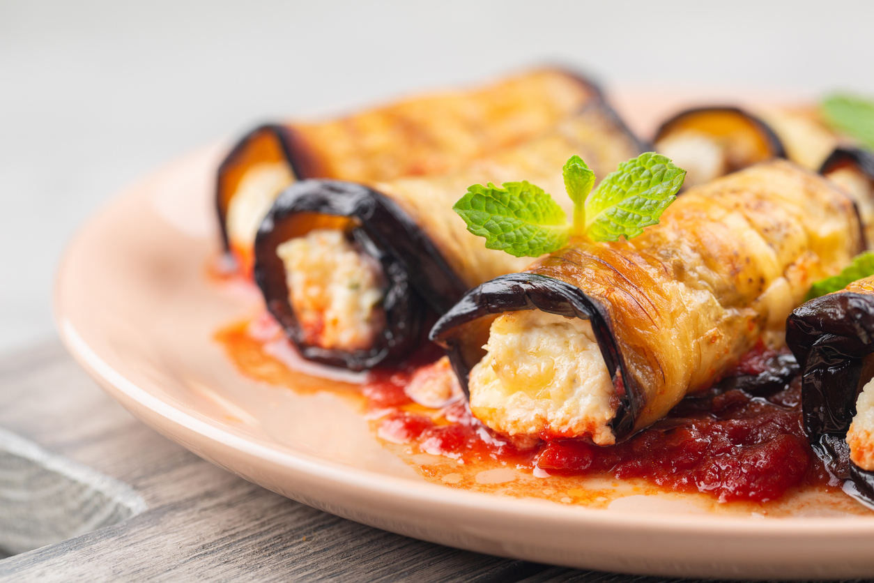 Eggplant Rollatini with Spinach Food Gardening Network