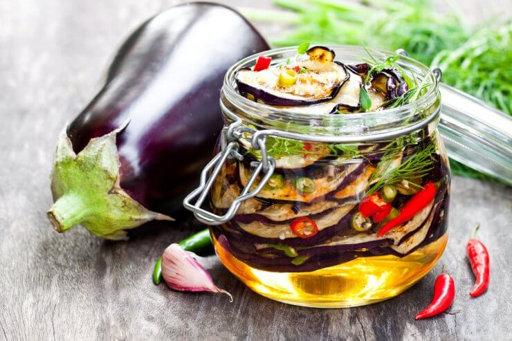 Spicy Pickled Eggplant