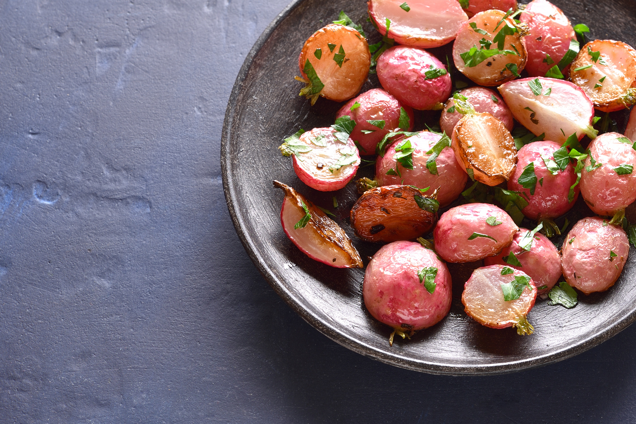 Baked Brown Butter Radishes