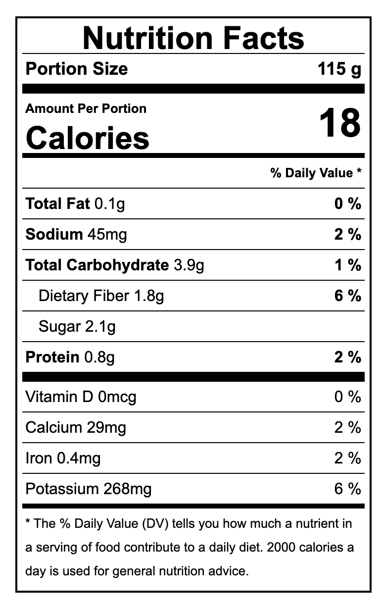 Nutritional Facts Radish