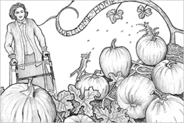 Eight Volunteer Pumpkins