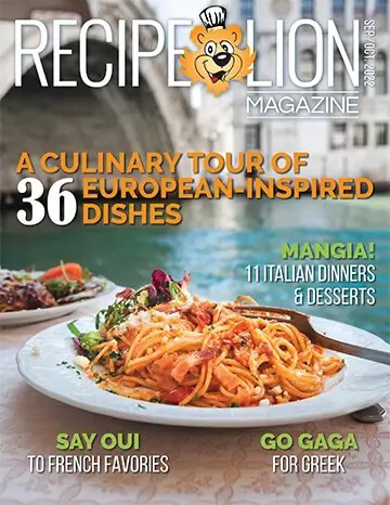 RecipeLion Magazine Cover Sept/Oct 2022
