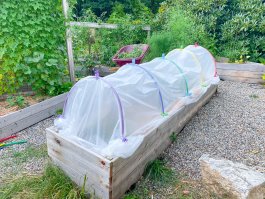 How To Build A DIY Hoop House For Raised Beds - Food Gardening Network