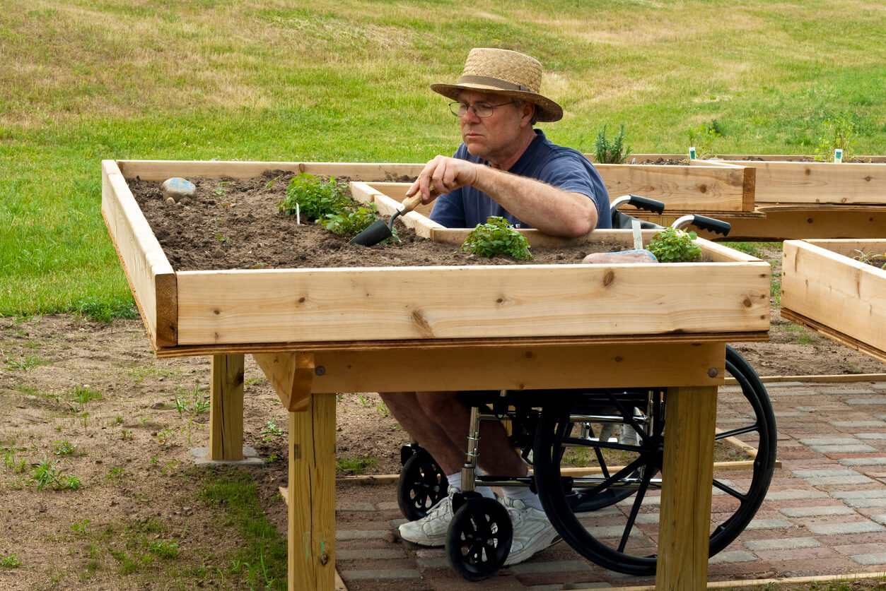 disabled gardener