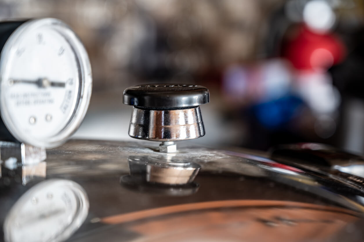 Pressure cooker guage and releave valve