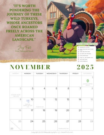 Printable Monthly Gardening Calendar