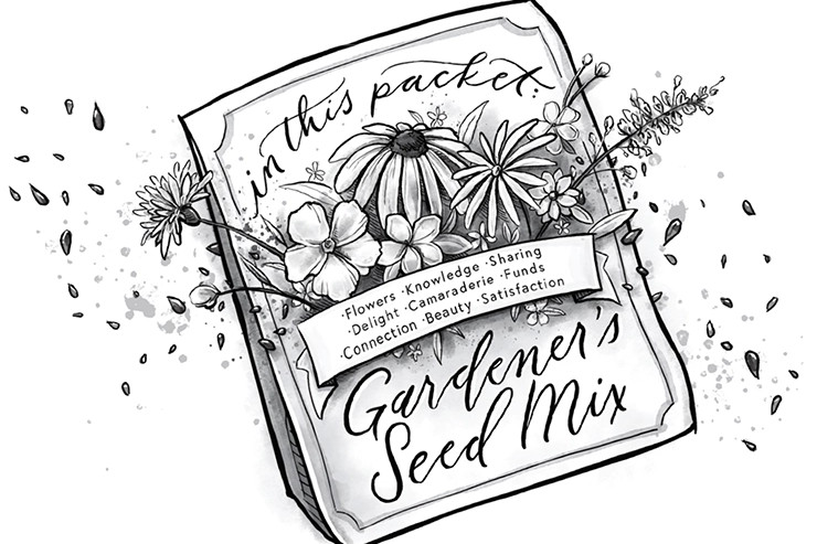 A packet of seeds