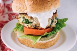 Turkey Burgers with Greek Yogurt Dressing
