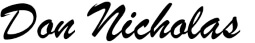 Don Nicholas Signature