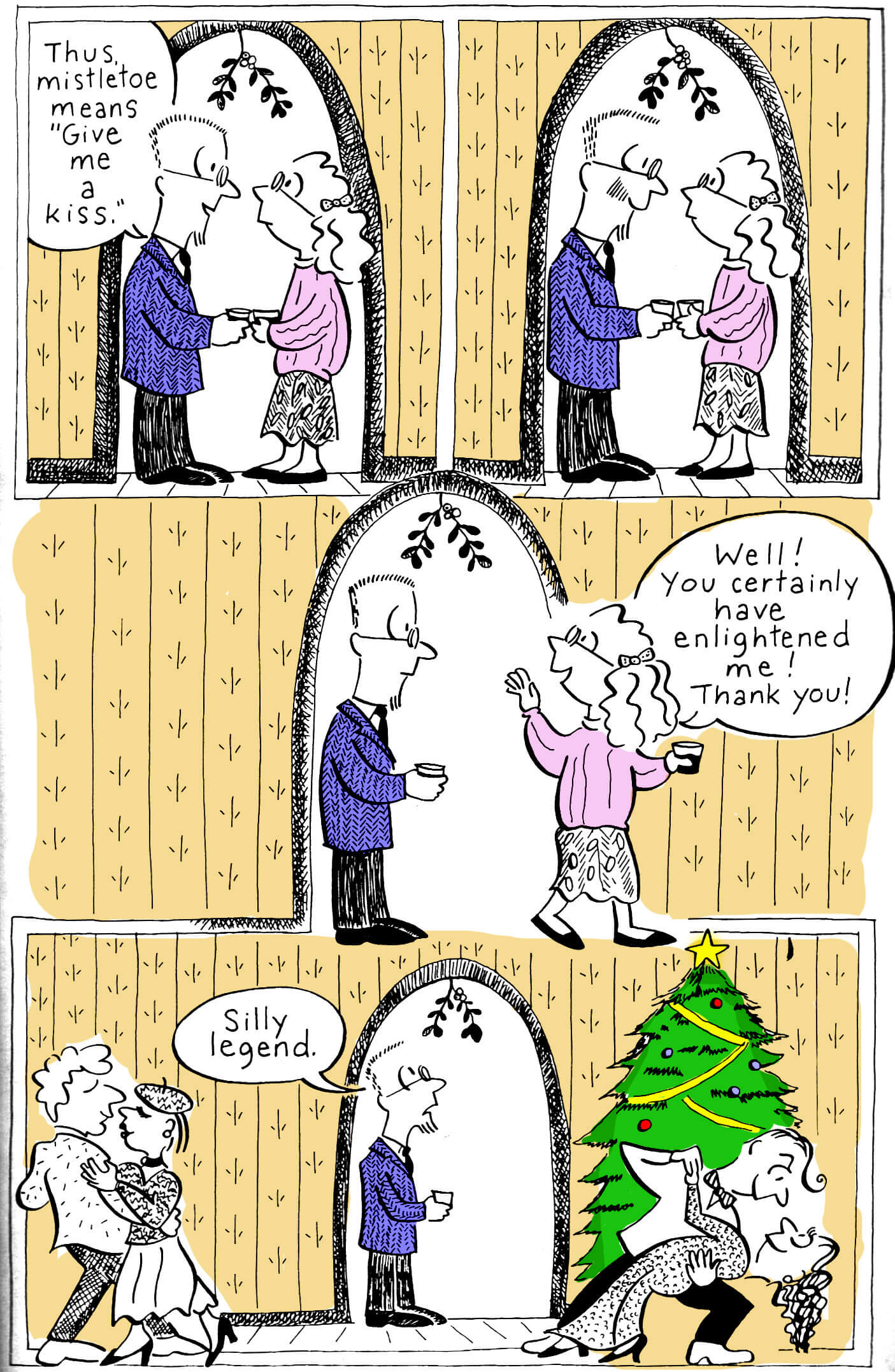 Mistletoe Cartoon