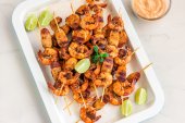 Oregano-Lemon Grilled Shrimp Skewers