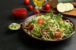 Herbed Zucchini Noodles with Cherry Tomatoes