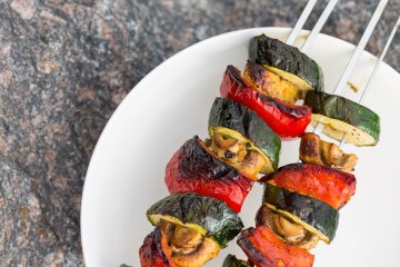 Teriyaki-Glazed Zucchini Skewers