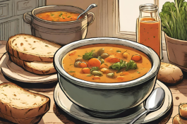 Stone Soup with Hearty Country Bread