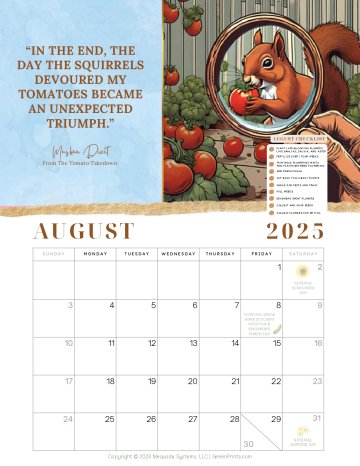 Printable Monthly Gardening Calendar