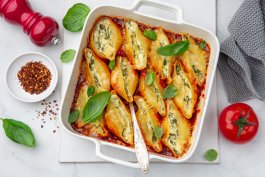 Spinach and Ricotta Stuffed Shells