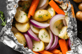 BBQ Vegetables in Foil