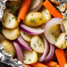 BBQ Vegetables in Foil-image