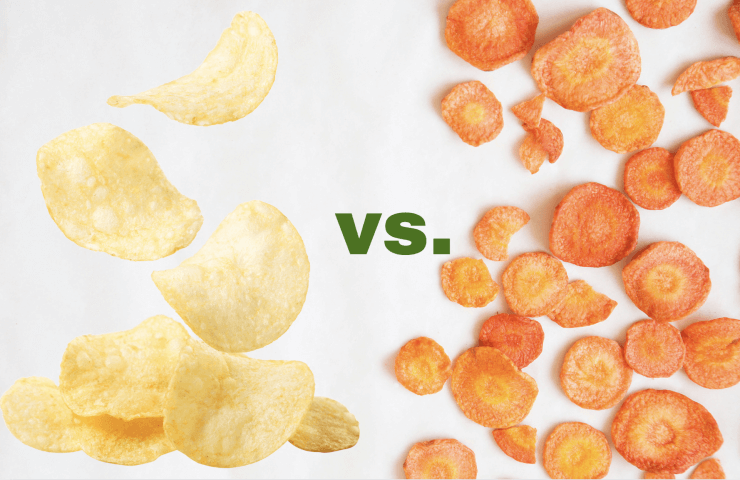 carrots chips vs potato chips