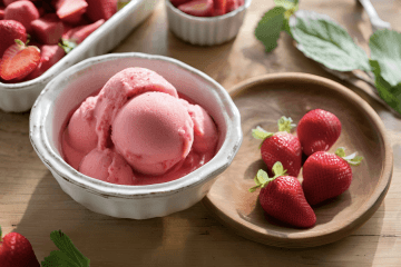 Garden to Freezer: Crafting the Perfect Strawberry Rhubarb Sorbet