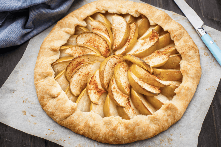 Apple and Cheddar Galette