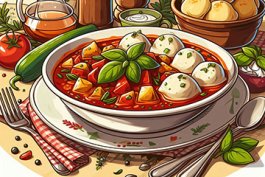 Hungarian Goulash and Herb Dumplings