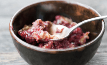 Raspberry Custard Crumble