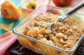 peach crumble