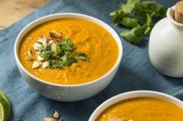 Cozy Carrot and Sweet Potato Soup to Warm Your Soul