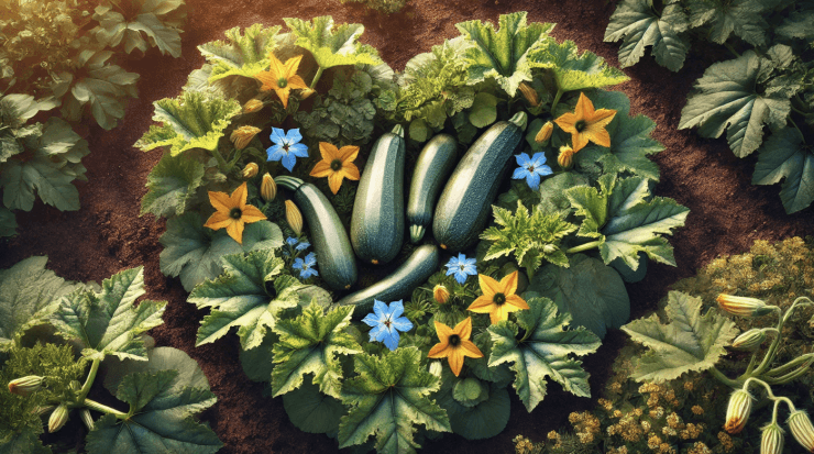 zucchini and borage companion plants