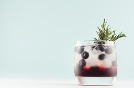 Blueberry-Sage Smash Mocktail